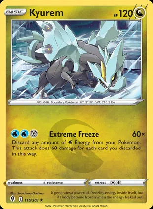 Kyurem 116/203 Evolving Skies
