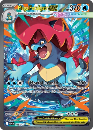 Mega Feraligatr ex 274/217 Ascended Heroes