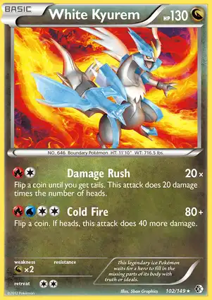 White Kyurem 102/149 Boundaries Crossed