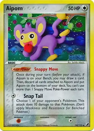 Aipom 34/115 EX Unseen Forces