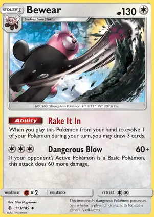 Bewear 113/145 Guardians Rising