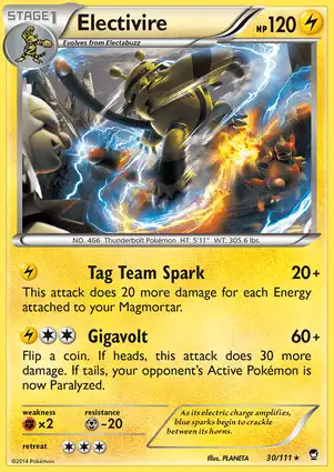 Electivire 30/111 Furious Fists