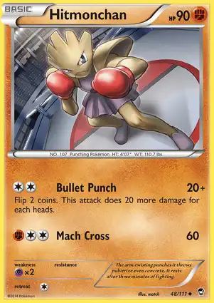 Hitmonchan 48/111 Furious Fists