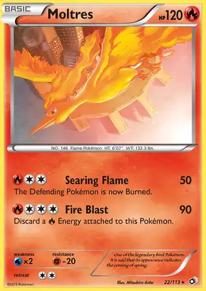 Moltres 22/113 Legendary Treasures