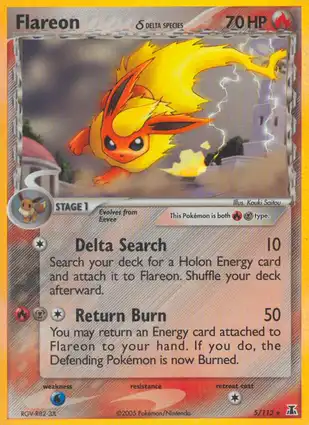 Flareon 5/113 EX Delta Species