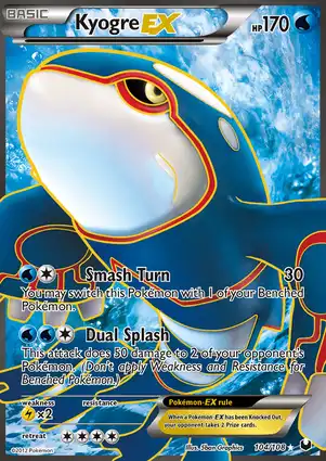 Kyogre-EX 104/108 Dark Explorers