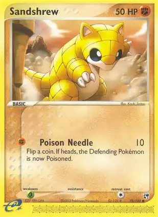 Sandshrew 75/100 EX Sandstorm