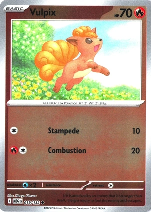 Vulpix 019/132 Mega Evolution