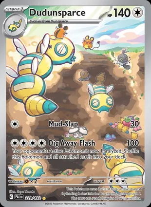 Dudunsparce 229/193 Paldea Evolved