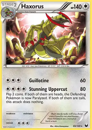 Haxorus 89/108 Dark Explorers