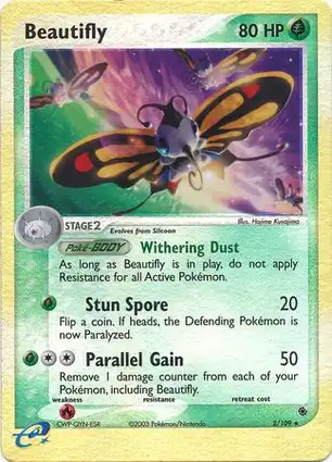 Beautifly 2/109 EX Ruby & Sapphire
