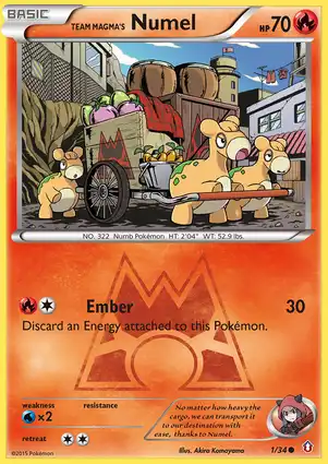 Team Magma's Numel 1/34 Double Crisis