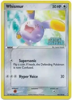 Whismur 69/100 EX Crystal Guardians