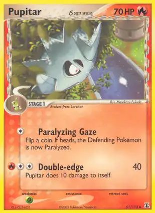 Pupitar 51/113 EX Delta Species