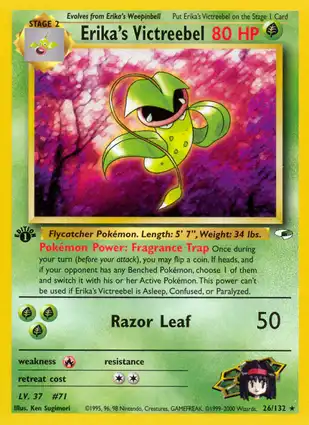 Erika's Victreebel 26/132 Gym Heroes 1st Edition