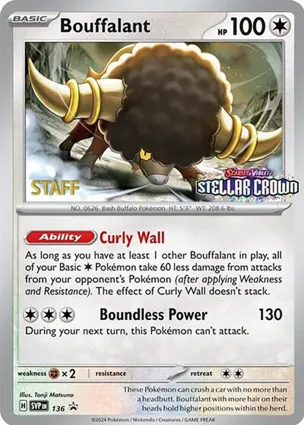 Bouffalant 136 Scarlet & Violet Promos