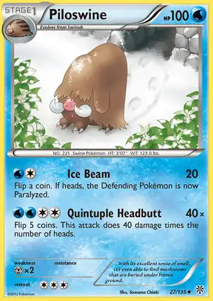 Piloswine 27/135 Plasma Storm