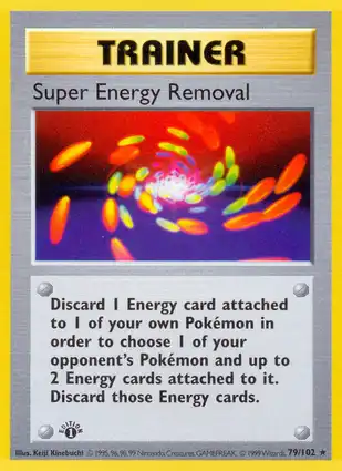 Super Energy Removal 79/102 Base Set 1st Edition