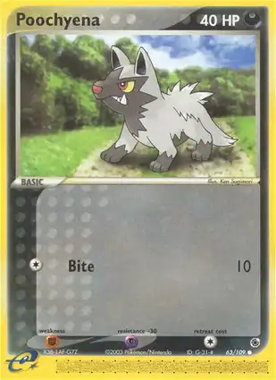 Poochyena 63/109 EX Ruby & Sapphire