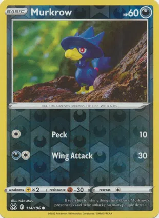 Murkrow 114/196 Lost Origin