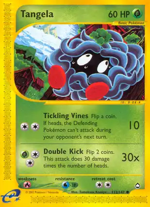 Tangela 112/147 Aquapolis