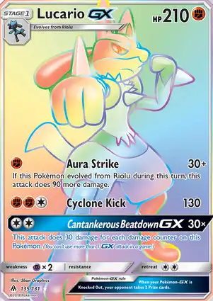 Lucario-GX 135/131 Forbidden Light