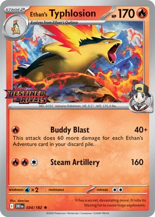 Ethan's Typhlosion 034/182 Destined Rivals