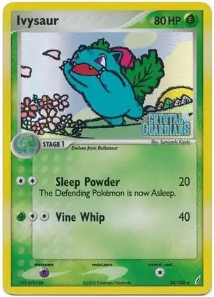 Ivysaur 34/100 EX Crystal Guardians