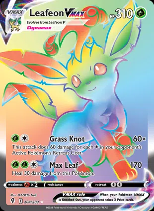 Leafeon VMAX 204/203 Evolving Skies