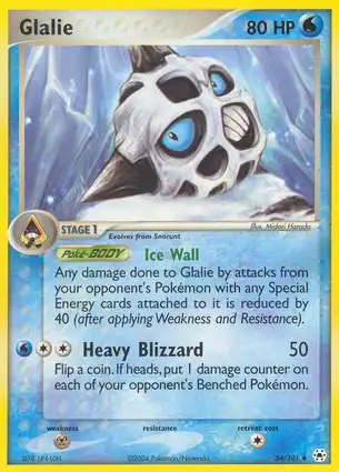 Glalie 34/101 EX Hidden Legends