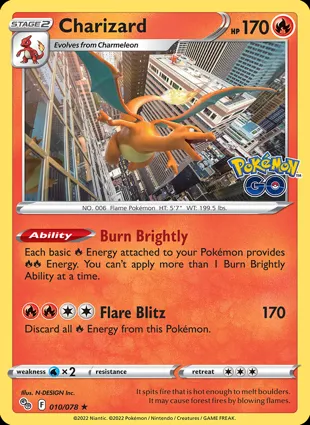 Charizard 010/078 Pokémon GO