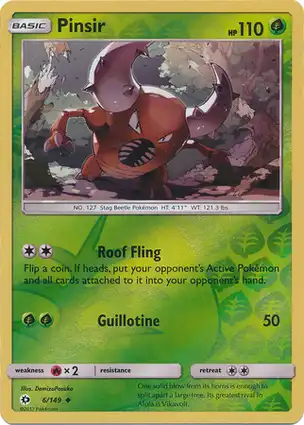 Pinsir 6/149 Sun & Moon