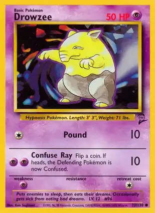Drowzee 73/130 Base Set 2