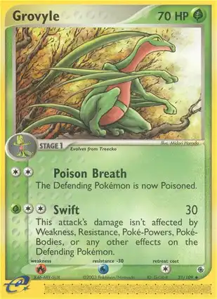 Grovyle 31/109 EX Ruby & Sapphire