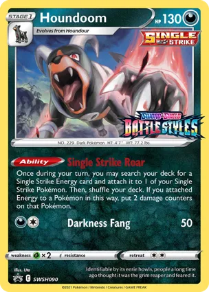 Houndoom SWSH090 Sword & Shield Promos