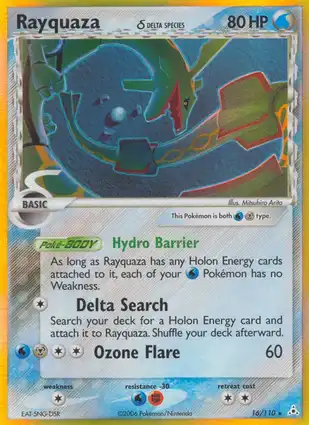 Rayquaza 16/110 EX Holon Phantoms