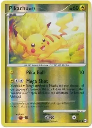 Pikachu 71/99 Arceus