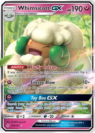 Whimsicott-GX 140/214 Unbroken Bonds