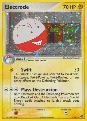 Electrode 5/101 EX Hidden Legends