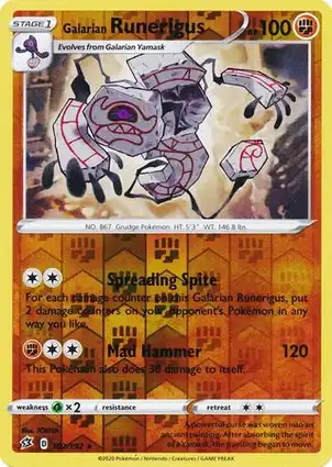 Galarian Runerigus 102/192 Rebel Clash