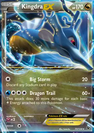 Kingdra-EX 73/124 Fates Collide