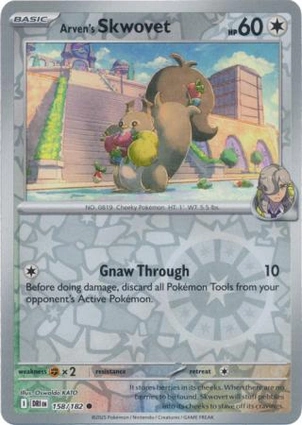 Arven's Skwovet 158/182 Destined Rivals