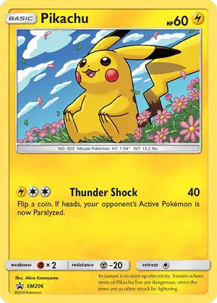 Pikachu SM206 Sun & Moon Promos