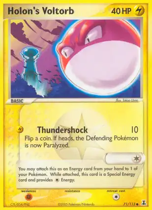 Holon's Voltorb 71/113 EX Delta Species