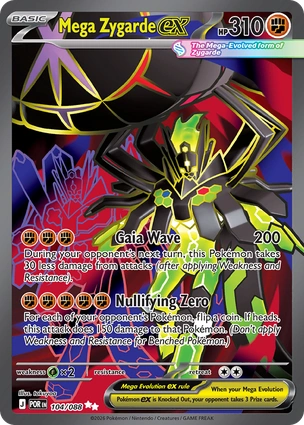 Mega Zygarde ex 104/088 Perfect Order