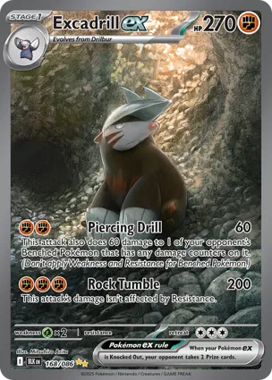 Excadrill ex 168/086 Black Bolt