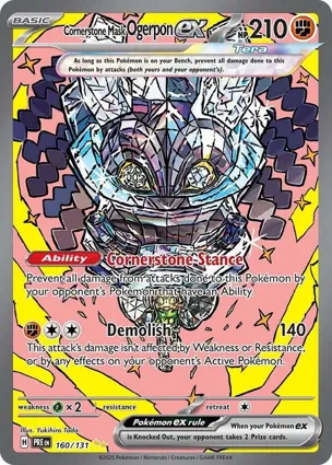 Cornerstone Mask Ogerpon ex 160/131 Prismatic Evolutions