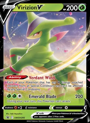 Virizion V SWSH295 Sword & Shield Promos