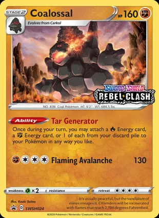 Coalossal SWSH024 Sword & Shield Promos