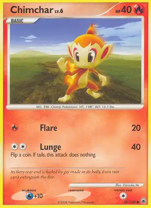 Chimchar 56/100 Majestic Dawn